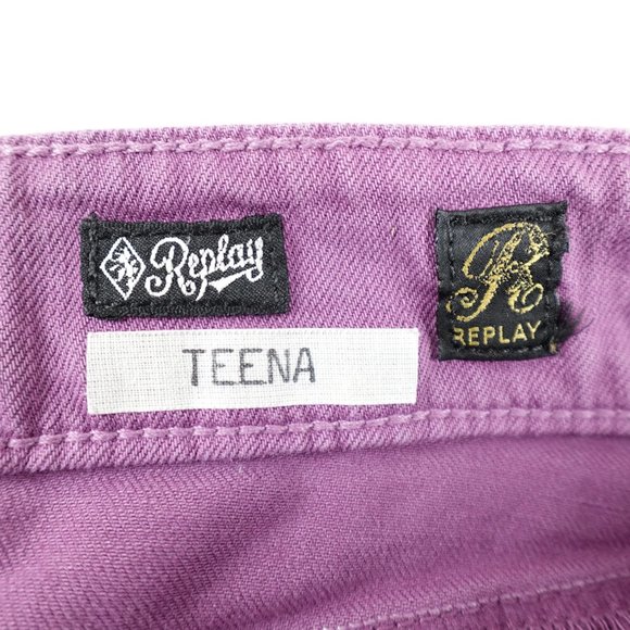 Replay Teena Flare Jeans Women's 27x34 Low Rise Stretch Denim - Picture 3 of 14